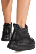 GHETE NEGRE PIELE NATURALA TS777026