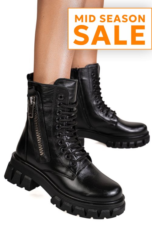 Ghete negre piele naturala 9s7769