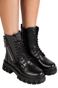 GHETE NEGRE PIELE NATURALA 9S7769