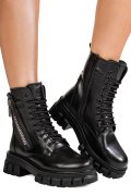 GHETE NEGRE PIELE NATURALA 9S7769