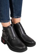 GHETE NEGRE PIELE NATURALA TS772630