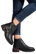 GHETE NEGRE PIELE NATURALA TS772630