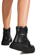 GHETE NEGRE PIELE NATURALA F002-659