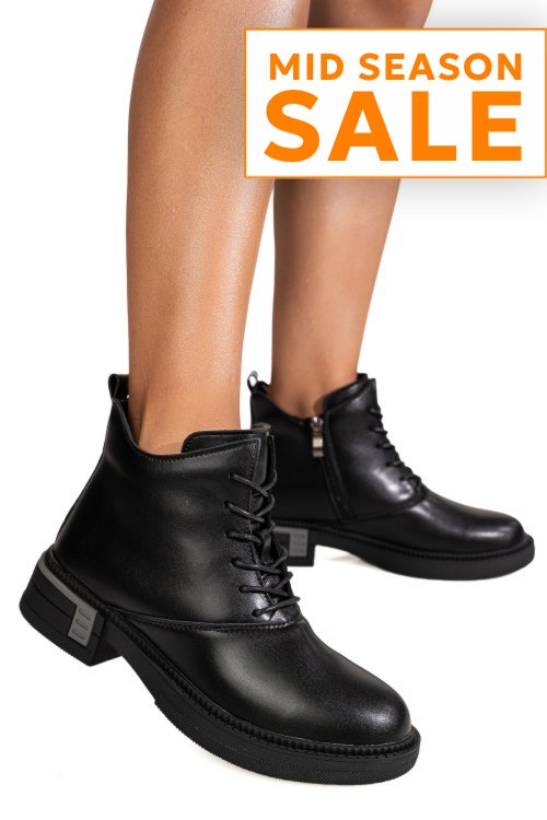 Ghete negre piele naturala js77y7982