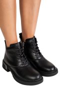 GHETE NEGRE PIELE NATURALA JS77Y7982