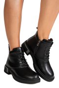 GHETE NEGRE PIELE NATURALA JS77Y7982