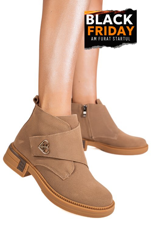 Ghete khaki piele naturala intoarsa ts772693