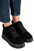 GHETE NEGRE PIELE NATURALA INTOARSA TS777026