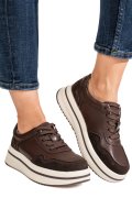 PANTOFI SPORT COFFEE PIELE NATURALA TPC2647