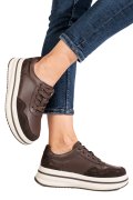 PANTOFI SPORT COFFEE PIELE NATURALA TPC2647