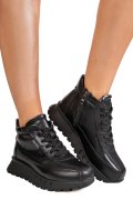 GHETE NEGRE PIELE NATURALA FPC002660