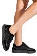 PANTOFI SPORT NEGRI PIELE NATURALA INTOARSA FPC002559