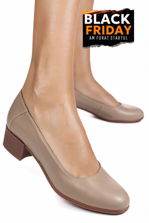 Pantofi nude piele naturala 1s7771