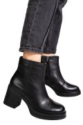 GHETE NEGRE PIELE NATURALA RS77839