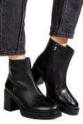 GHETE NEGRE PIELE NATURALA RS77839