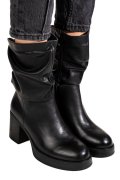 GHETE NEGRE PIELE NATURALA RS77838