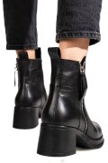 GHETE NEGRE PIELE NATURALA 2S7782