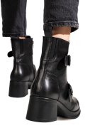 GHETE NEGRE PIELE NATURALA 2S7792