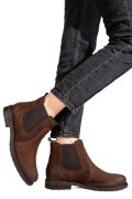 GHETE DAMA PIELE NATURALA NABUK MARO 6S77486