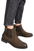 GHETE DAMA PIELE NATURALA NABUK OLIVE 6S77486