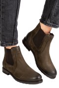 GHETE DAMA PIELE NATURALA NABUK OLIVE 6S77486