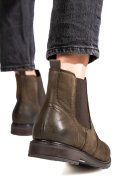GHETE DAMA PIELE NATURALA NABUK OLIVE 6S77486
