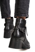 GHETE NEGRE PIELE NATURALA 2S7798