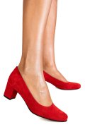 PANTOFI ROSII PIELE NATURALA INTOARSA 1S77500