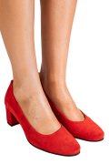 PANTOFI ROSII PIELE NATURALA INTOARSA 1S77500