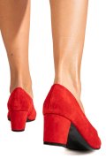 PANTOFI ROSII PIELE NATURALA INTOARSA 1S77500