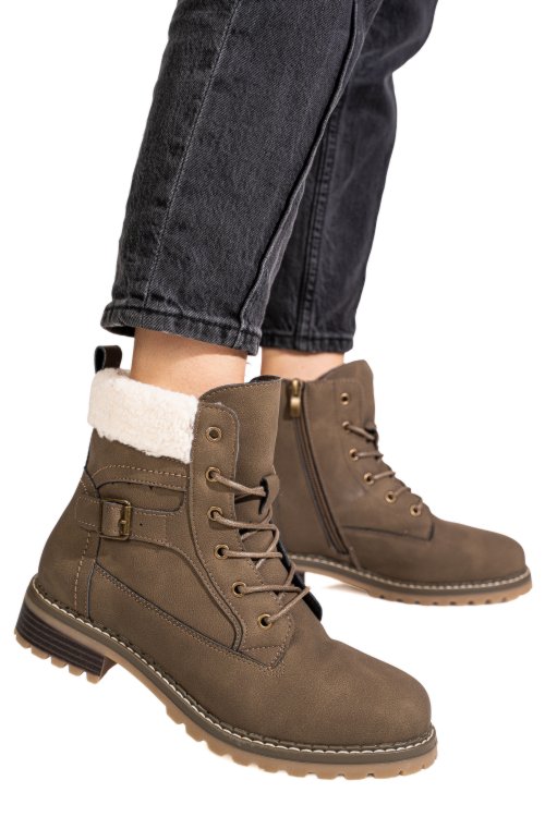 Ghete khaki piele naturala cs77a001