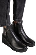 GHETE NEGRE PIELE NATURALA 6S7759
