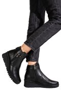 GHETE NEGRE PIELE NATURALA 6S7759
