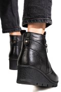 GHETE NEGRE PIELE NATURALA 6S7759
