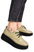PANTOFI OLIVE PIELE NATURALA 2S77050AMG