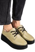 PANTOFI OLIVE PIELE NATURALA 2S77050AMG