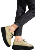 PANTOFI OLIVE PIELE NATURALA 2S77050AMG