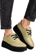 PANTOFI OLIVE PIELE NATURALA 2S77050AMG