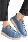 PANTOFI SPORT ALBASTRI PIELE NATURALA 2S77322