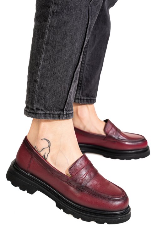 Mocasini visinii piele naturala 2s77901
