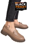 MOCASINI TAUPE PIELE NATURALA 4S77250