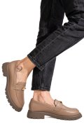 MOCASINI TAUPE PIELE NATURALA 4S77250