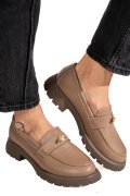 MOCASINI TAUPE PIELE NATURALA 4S77250