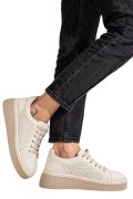 PANTOFI SPORT BEJ PIELE NATURALA 9S77037