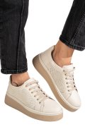 PANTOFI SPORT BEJ PIELE NATURALA 9S77037