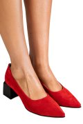 PANTOFI ROSII PIELE NATURALA INTOARSA 5S77462
