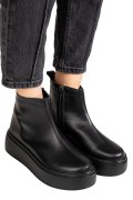 GHETE NEGRE PIELE NATURALA TS777027