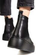 GHETE NEGRE PIELE NATURALA TS777027