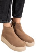 GHETE KHAKI PIELE NATURALA INTOARSA TS777027