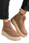 GHETE KHAKI PIELE NATURALA INTOARSA TS777027